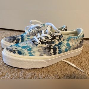 Vans size 7.5 Womens shoes. Tie dye color. Never worn new in box.